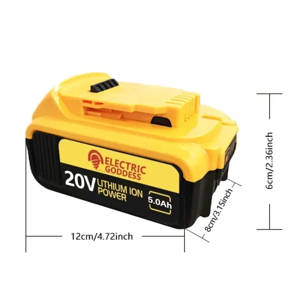 New 100% Original 5.0Ah For Dewalt 20V Power Tools - Image 5