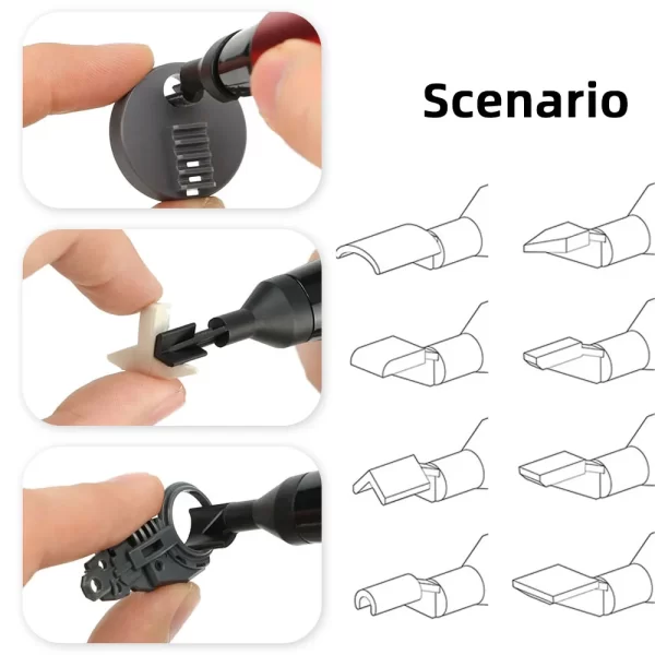 DSPIAE ES-A Reciprocating Sander DIY Electric USB Charge Grinding Pen Plastic Model Sanding Heads Sandpaper - Image 16