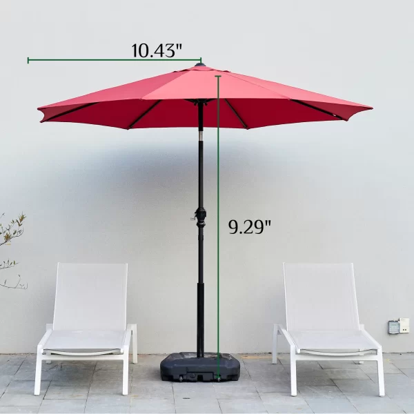 JHK Outdoor Patio Umbrella UV Protection - Image 9