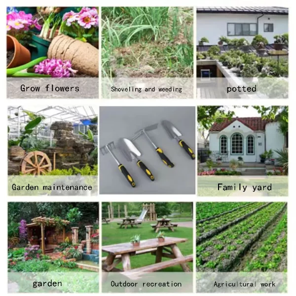 Gardening 4-piece Outdoor Digging And Weeding Tools - Image 8