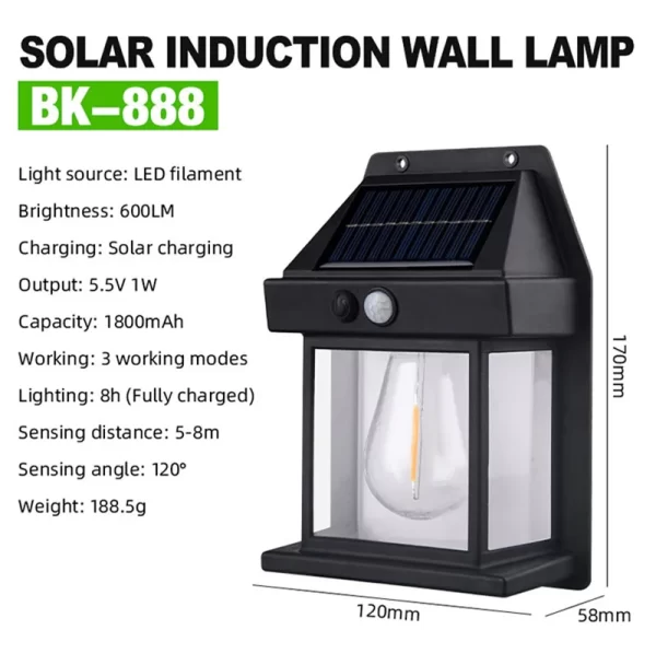 Solar Wall Lights Wireless Motion Sensor Security Lamps Dusk to Dawn 1~8PCS - Image 20