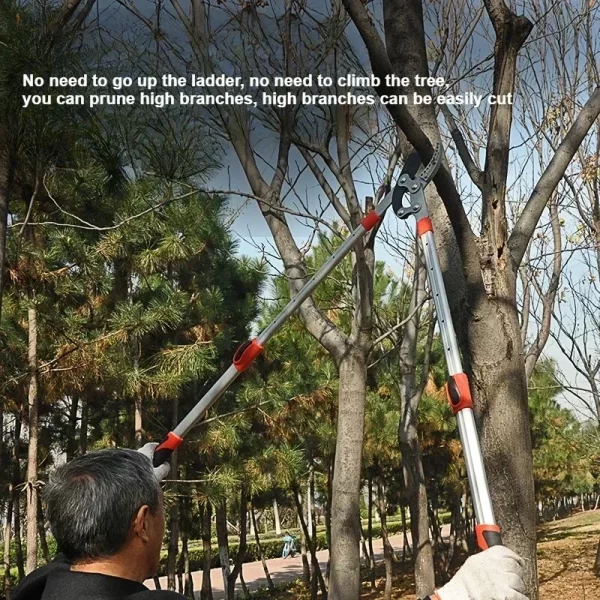 Garden Branch Scissors Stretchable SK5 Steel Long Pruner Gardening Fruit Tree Pruning Shears - Image 3