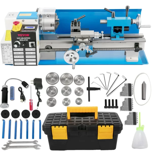 VEVOR Mini Metal Lathe Machine 7"x14" - Image 8
