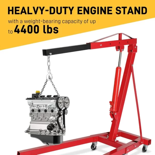 Engine Hoist 2 TON Folding Hydraulic Cherry Picker - Image 6