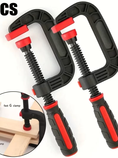 Two 7-inch Spring Clamps