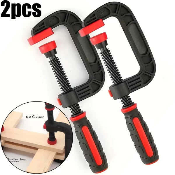 Two 7-inch Spring Clamps