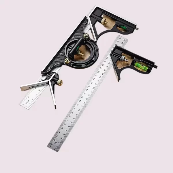 Multi Functional Combination Adjustable Right Angle Ruler and Protractor - Image 2
