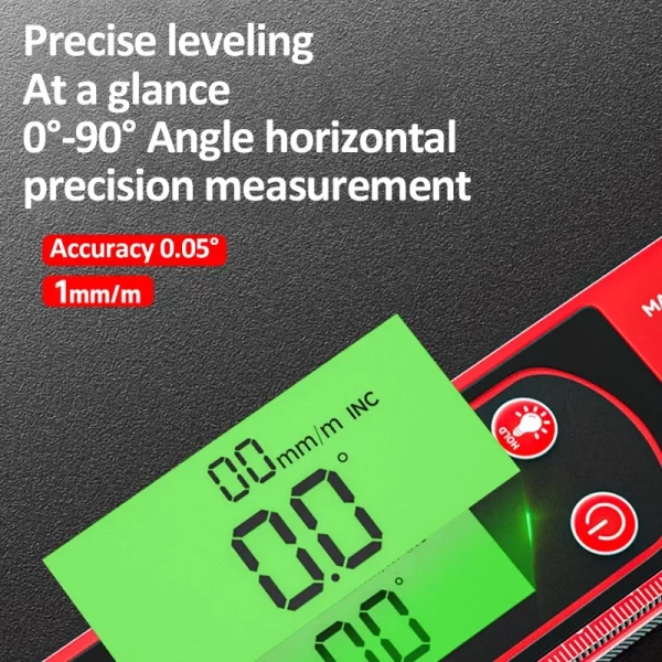 30/40/50cm Electronic Digital Display Level Ruler Magnetic - Image 3