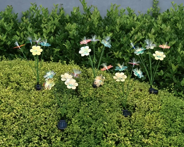 Garden Solar Flower Lights Outdoor 6LED Decor Light Waterproof - Image 3