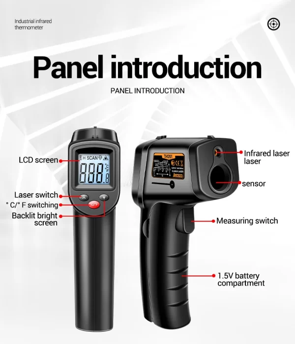 ANENG TH201 Celsius Display Digital Infrared Thermometer - Image 29