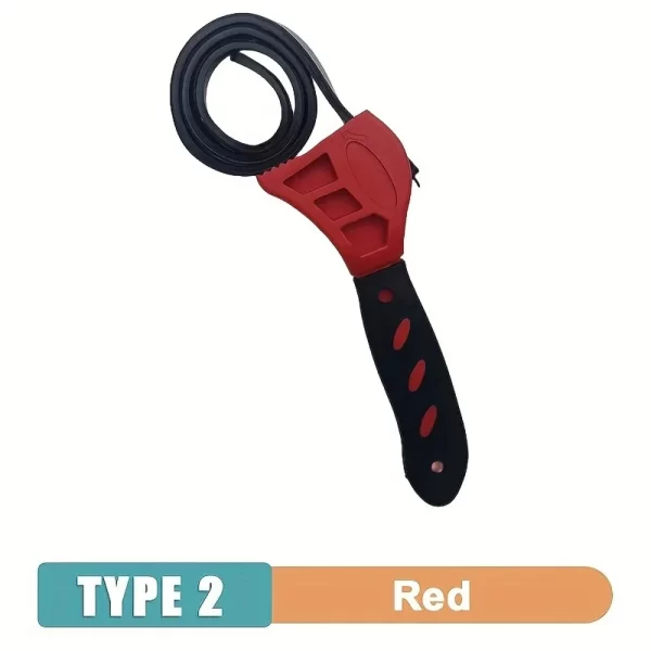 6inch Belt Wrench Oil Filter Puller Strap Spanner Chain Wrench - Image 7