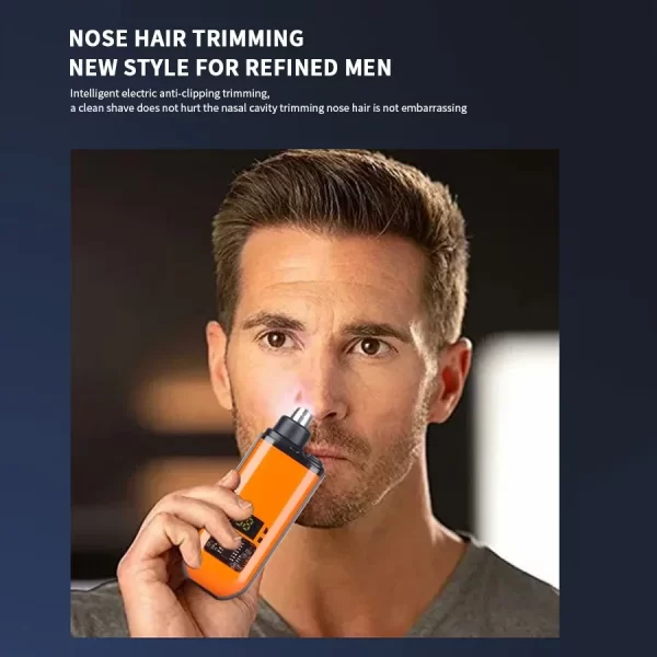 2 In 1 Electric Portable Ear And Nose Hair Trimmer Clipper - Image 6