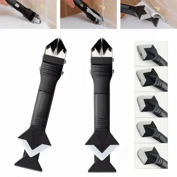5 in 1 Metal Head Shovel Glue Tool Kit: Silicone Spatula, Caulk Remover - Image 13