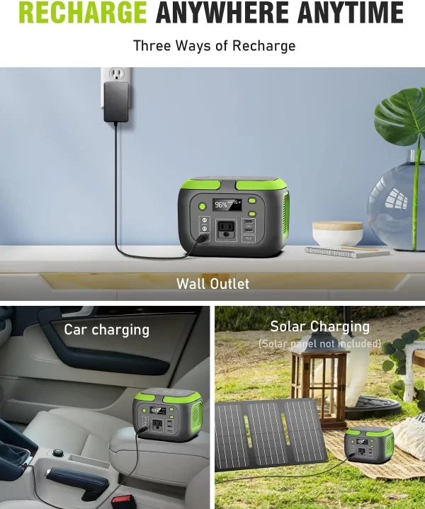 200W Portable Power Station 155Wh Solar Generator - Image 3