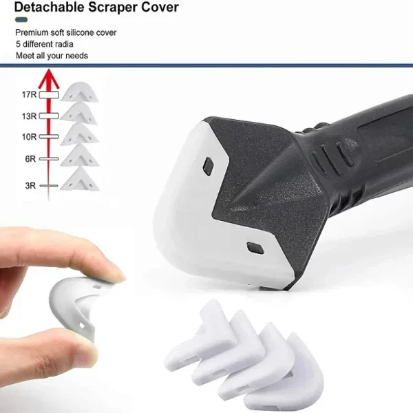 5 in 1 Metal Head Shovel Glue Tool Kit: Silicone Spatula, Caulk Remover - Image 3