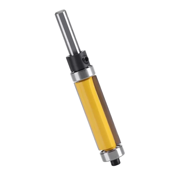 Flush Trim Router Bit with Top and Bottom Bearing 1‑1/2inch H * 1/4inch Shank Woodworking Tool - Image 2