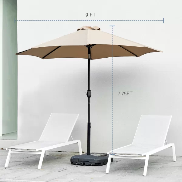 JHK Outdoor Patio Umbrella UV Protection - Image 2