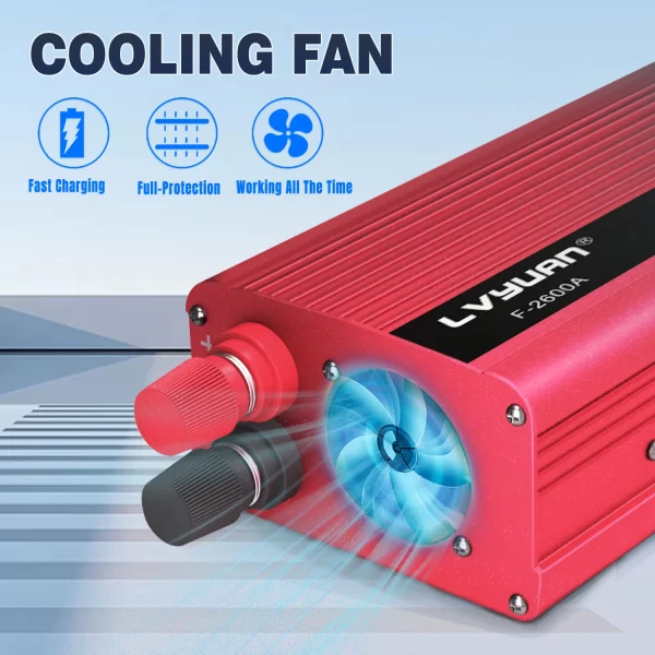 DC12V to AC110V 1500W/2000W/2600W Portable Car Inverter Charger - Image 10