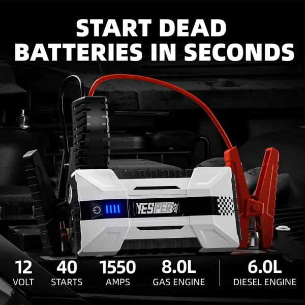 YESPER 1000A Car Jump Starter Power Bank - Image 2
