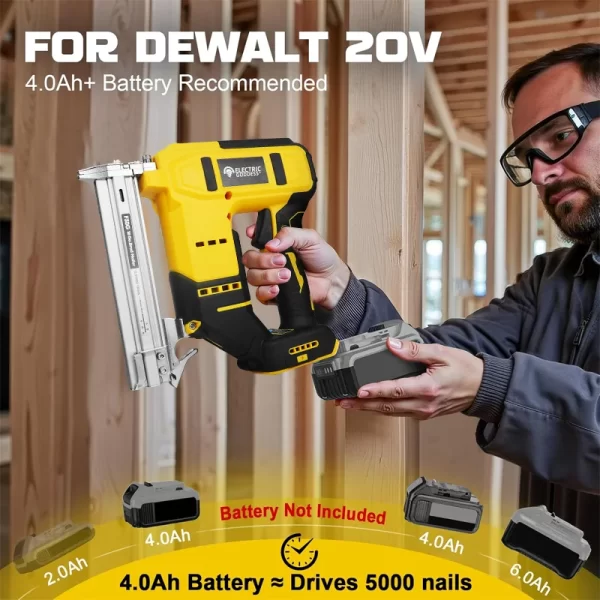EGOD Brushless 15MM-50MM Nail Gun for Dewalt 20V Battery - Image 5