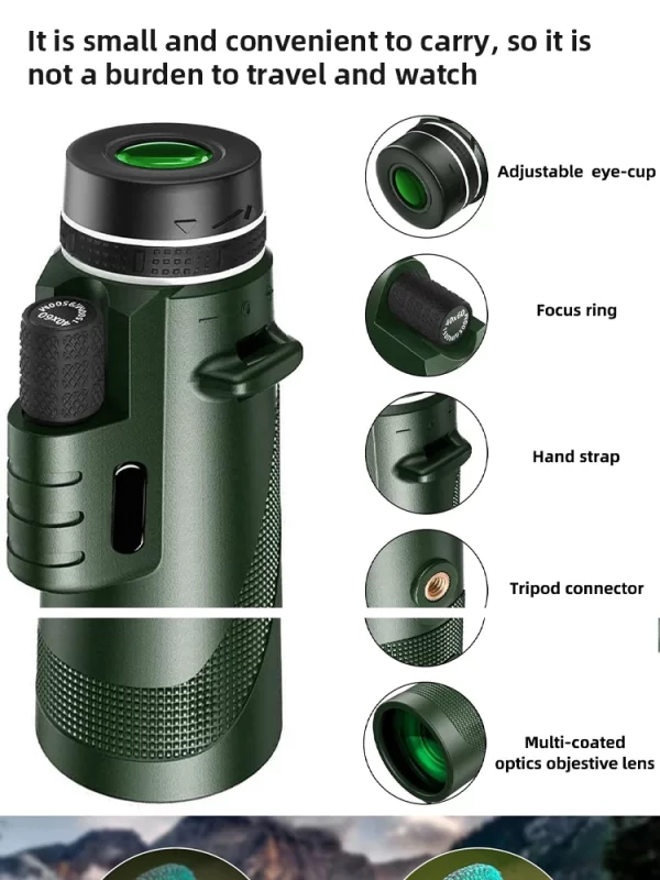 Portable Zoom HD 5000M Telescope Folding Long Distance Mini Powerful Telescope - Image 20