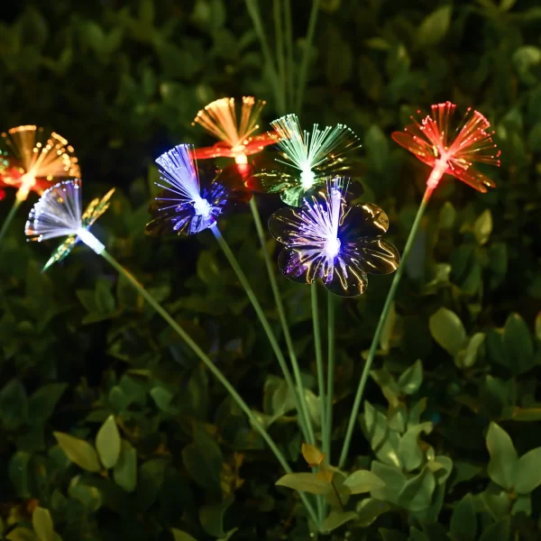 Garden Solar Flower Lights Outdoor 6LED Decor Light Waterproof - Image 2