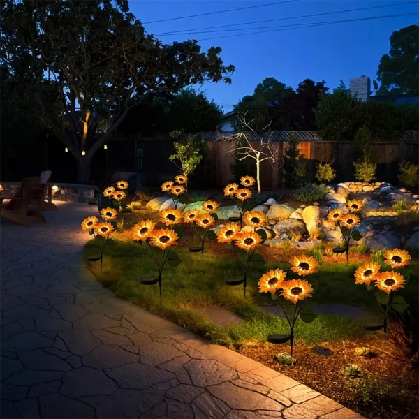 LED Solar Simulation Sunflower Lights Garden - Image 6