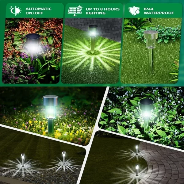 Solar Outdoor Lights Garden Lamp Solar Powered Waterproof Landscape Path lights - Image 11