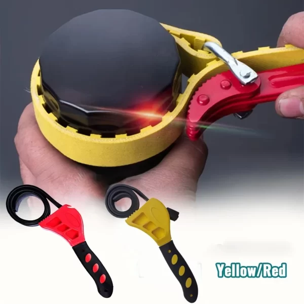 6inch Belt Wrench Oil Filter Puller Strap Spanner Chain Wrench