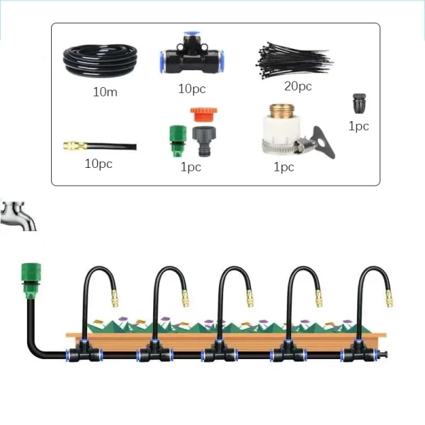 5-20M Universal Automatic Irrigation Sprinkler Kit Rotating Copper Nozzle Sprinkler Watering Kits - Image 4