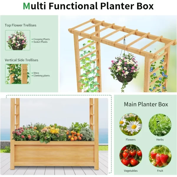 Raised Garden Bed with Trellis - Image 4