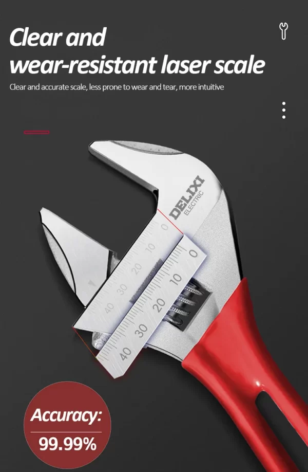 DELIXI ELECTRIC Short Handle Wrenchl Adjustable Bathroom Wrench - Image 11