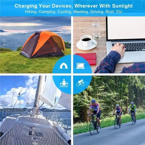 6-fold 800W Foldable solar panel 20w/h  portable solar panels charger USB 5V DC Full time power solar panel mobile power supply - Image 20