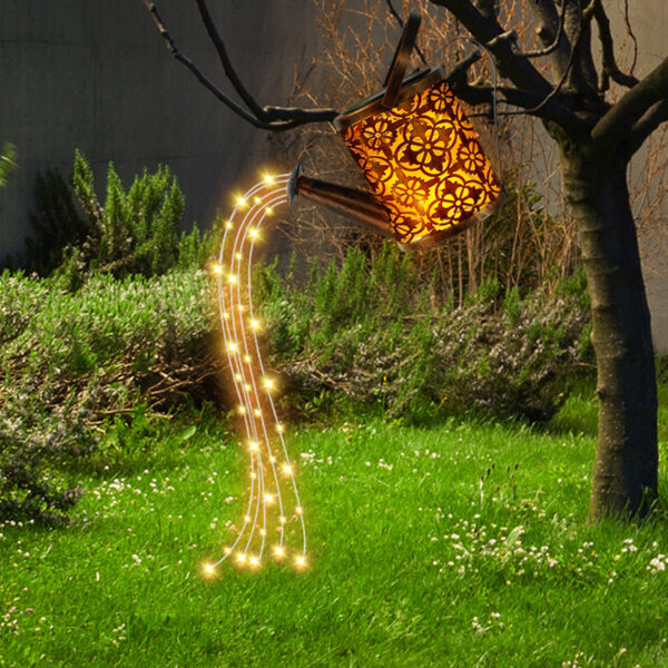 Solar Watering Can Light 36 LED Waterproof Kettle String Lamp Hanging Solar Lantern - Image 11