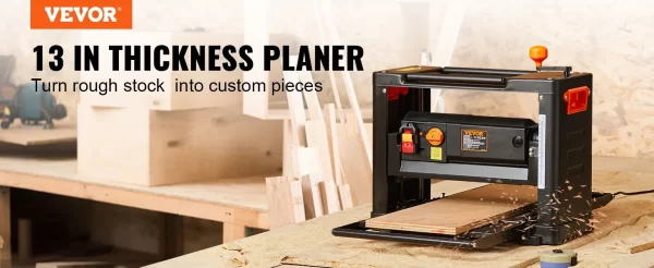 VEVOR Electric Thickness Planer Benchtop 13inch Wood Planer - Image 9
