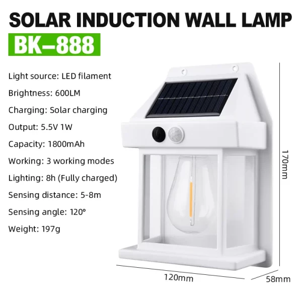 Solar Wall Lights Wireless Motion Sensor Security Lamps Dusk to Dawn 1~8PCS - Image 8
