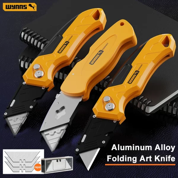 WYNNS Heavy Duty Box Cutter Folding Utility Knife