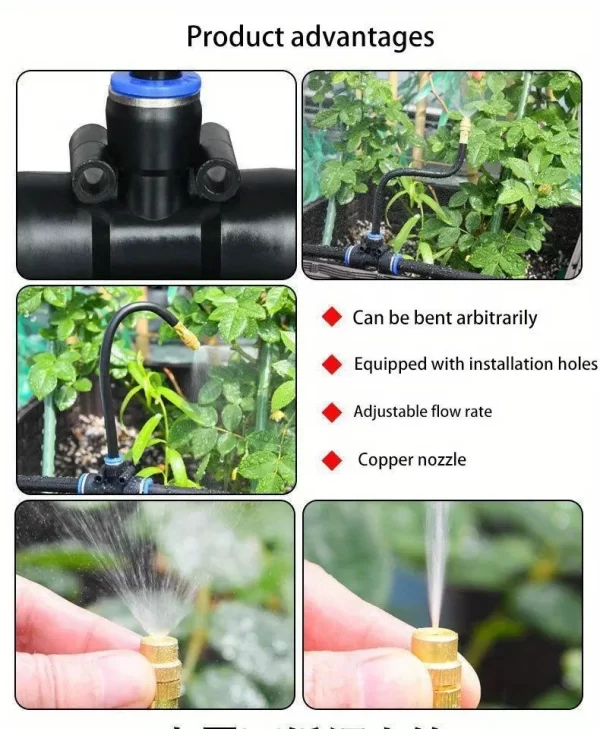 5-20M Universal Automatic Irrigation Sprinkler Kit Rotating Copper Nozzle Sprinkler Watering Kits - Image 14