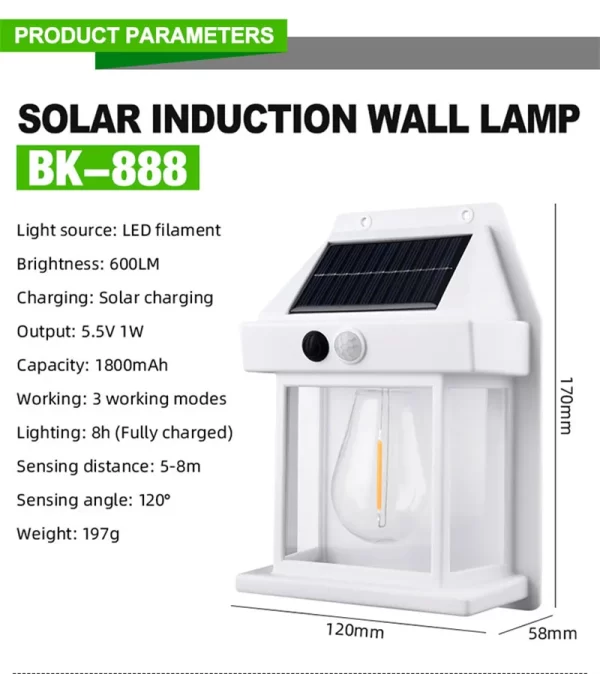 Solar Wall Lights Wireless Motion Sensor Security Lamps Dusk to Dawn 1~8PCS - Image 19