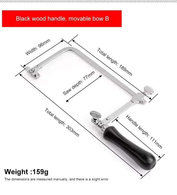Portable Mini U-shape Saw Bow Adjustable Frame - Image 11