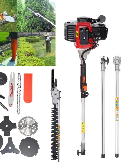 Brush Cutter with 1.7KW 52cc Engine, 7 Interchangeable Heads