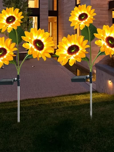 LED Solar Simulation Sunflower Lights Garden