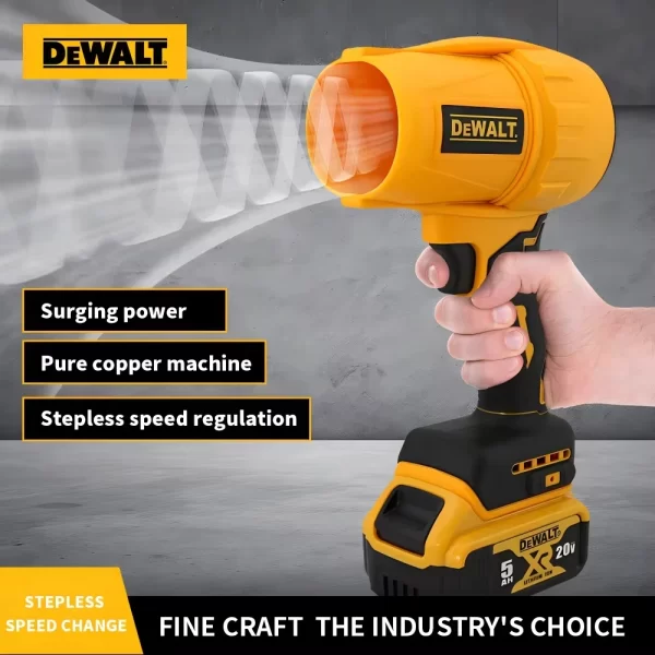 DEWALT Cordless Air Blower Brushless Turbo Fan 20V Battery