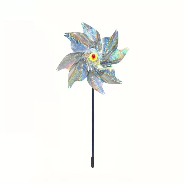 1pcs Bird Repeller Pinwheels Reflective Sparkly Scarecrow Pinwheel - Image 7