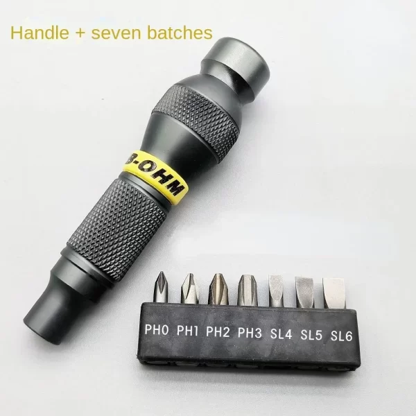 Professional Precision Screwdrivers Edc Torque Precise Ratchet Aluminum Handle Mini Electrician Tool Repair Kit Screw Driver Set - Image 10