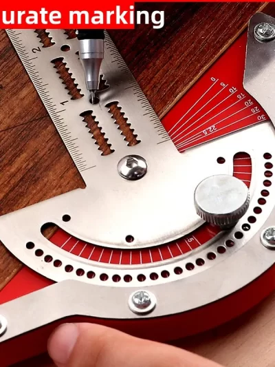 Woodworkers Edge Ruler Stainless Steel Protractor Angle