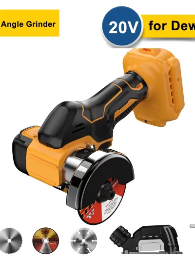 3 Inch Cordless Angle Grinder Dewalt 20V Battery