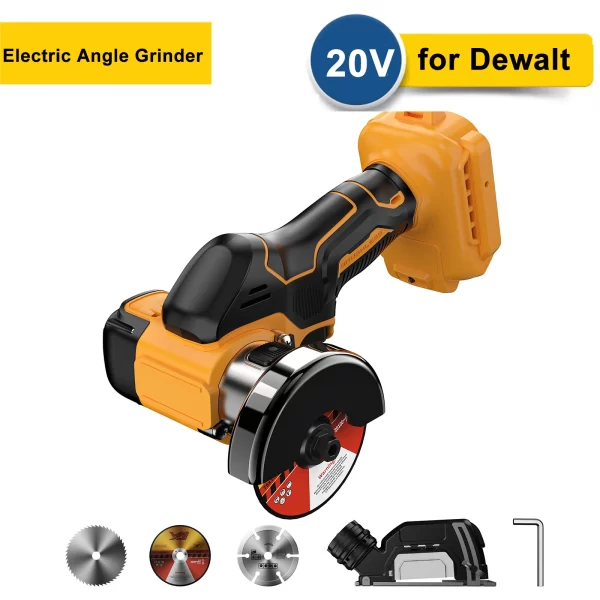 3 Inch Cordless Angle Grinder Dewalt 20V Battery