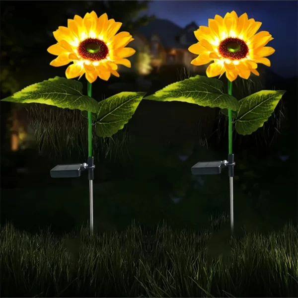 LED Solar Simulation Sunflower Lights Garden - Image 2