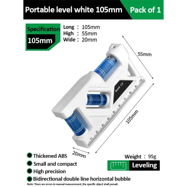 Mini Level Gauge High-precision Horizontal Vertical - Image 6